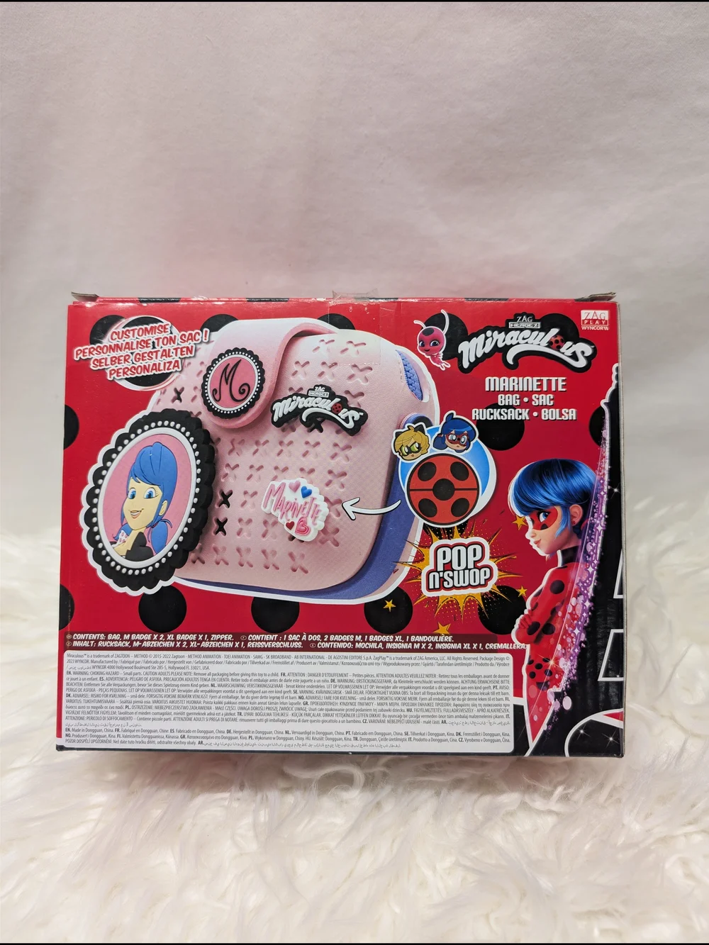 Disney Miraculous Ladybug Pink and Red Kids Bag